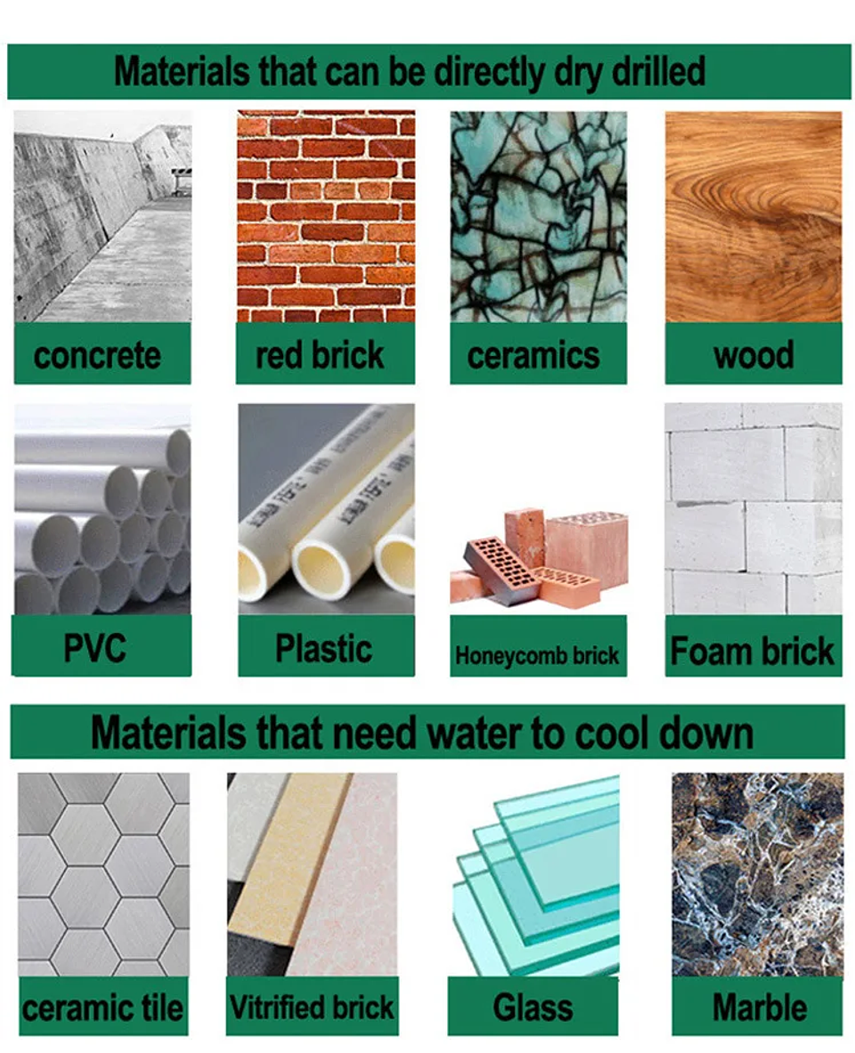 Industrial Cross Hex Tile & Glass Drill Bits | Titanium-Coated Carbide Masonry Bit for Concrete, Porcelain & Stone 17