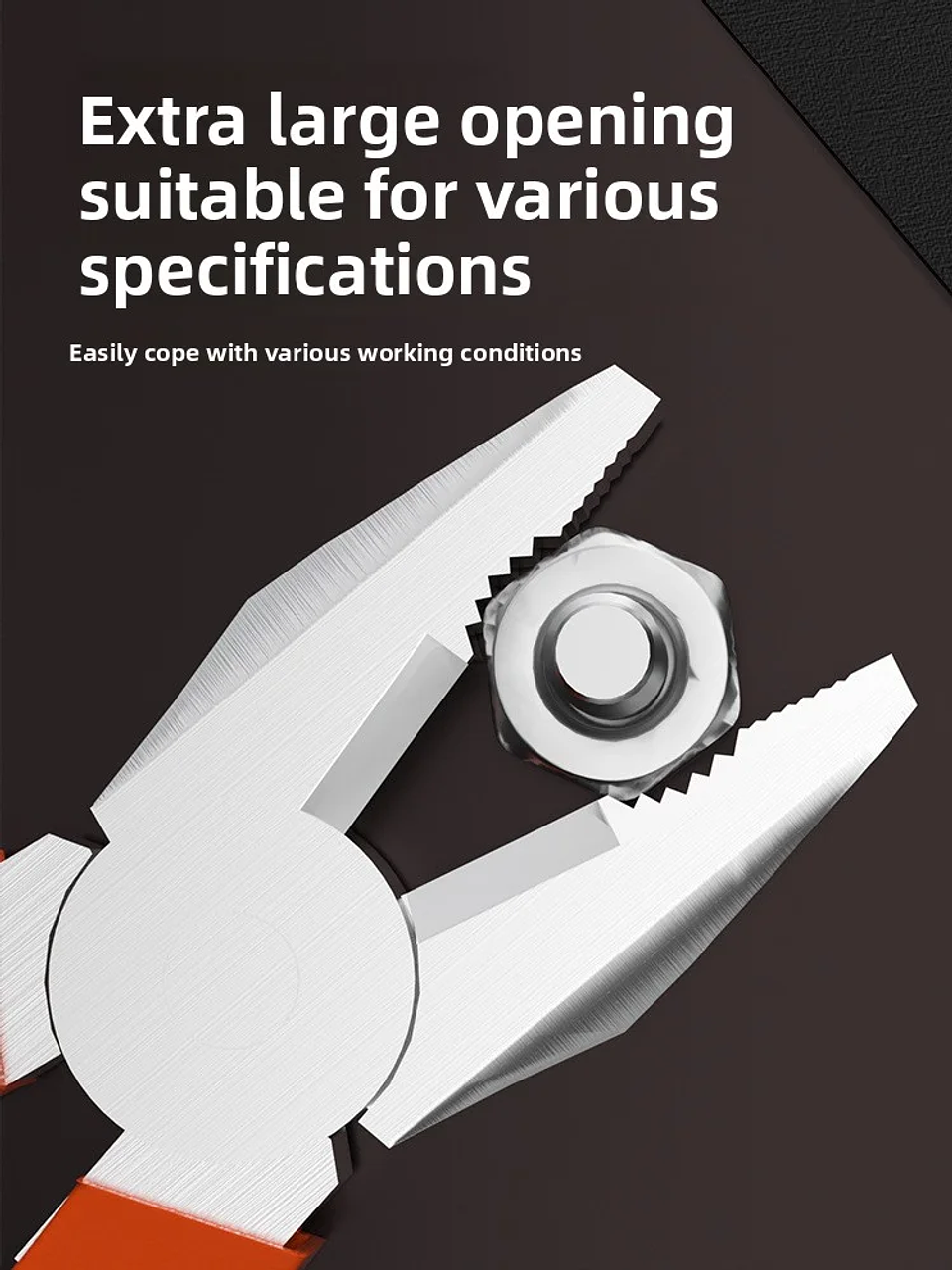 Industrial Cr-V Multifunctional Electrical Pliers | High-Torque Wire Cutters 6