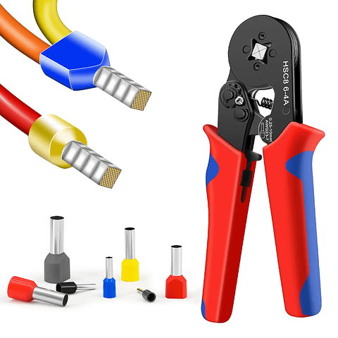 HSC8 6-4A Mini Ferrule Crimping Pliers | Precision Square Crimp Tool
