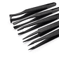 5-Piece Anti-Static PPS Composite Tweezers | Heat-Resistant Precision Tools - thumbnail 2