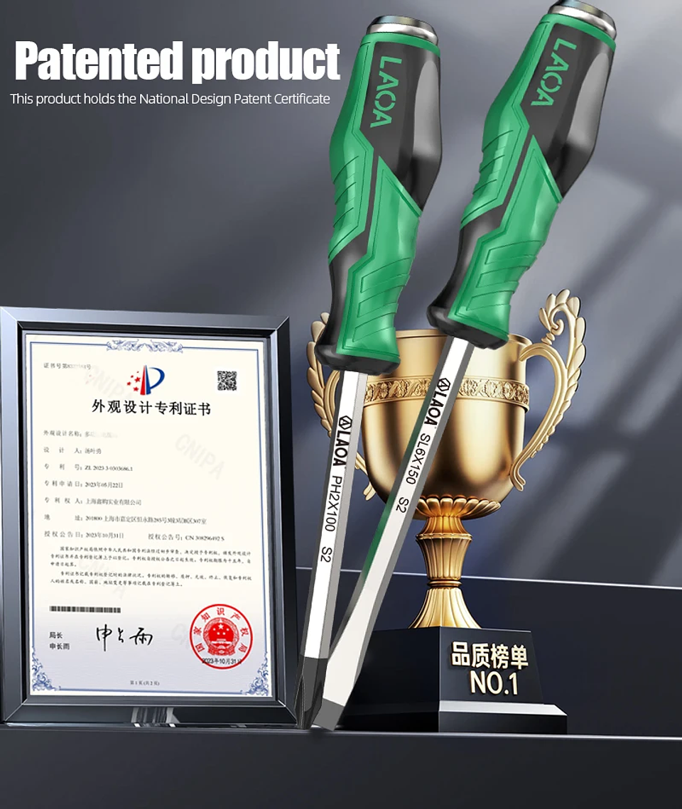 High-Precision Professional Screwdriver | Magnetic Non-Slip Industrial Hand Tool  26