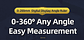 2-in-1 Digital Protractor & Angle Ruler | 360° Electronic Goniometer with LCD Display (200mm/8-Inch) - thumbnail 16