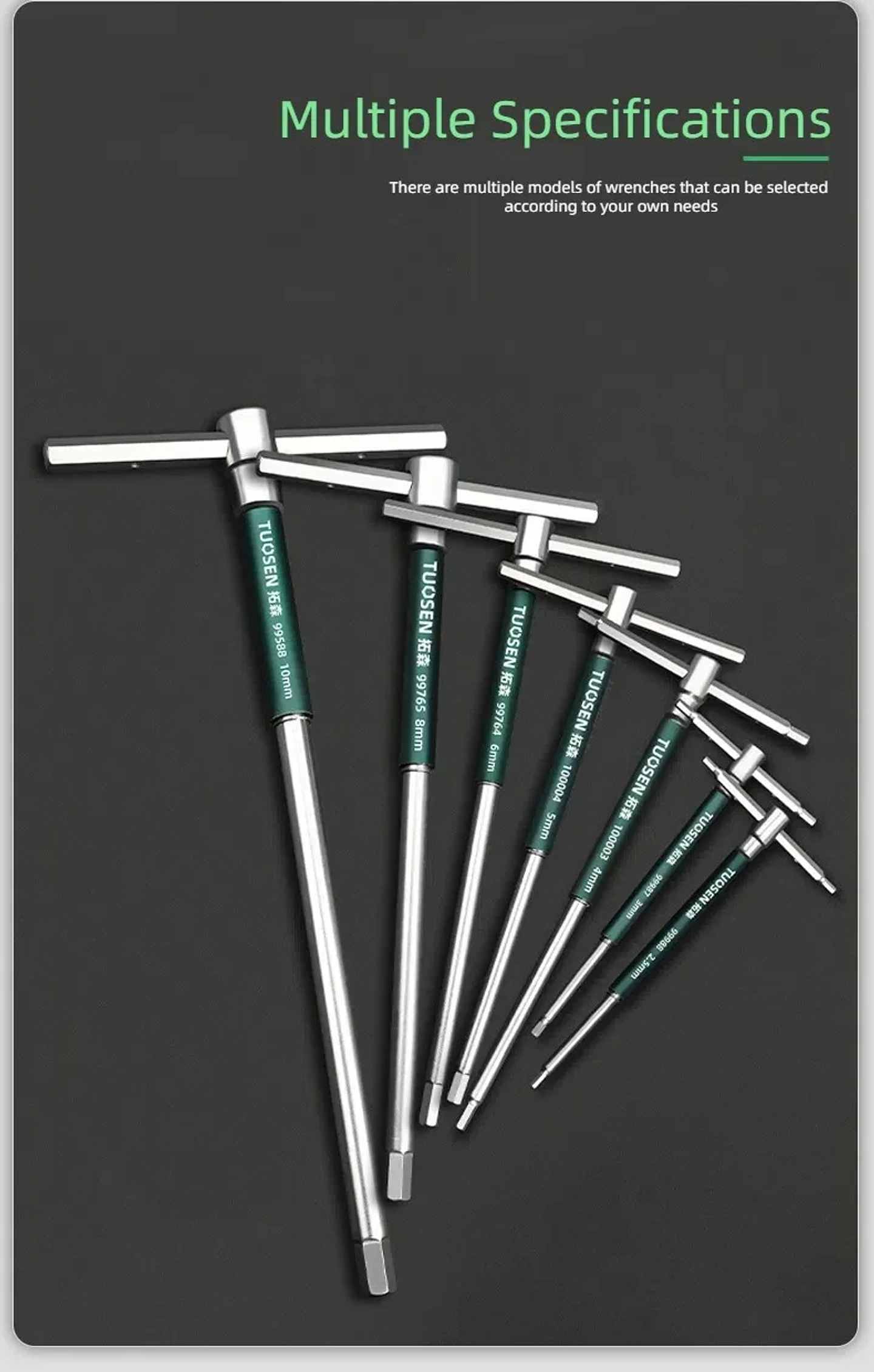 Heavy-Duty T-Handle Hex Key | High-Torque Carbon Steel Allen Wrench with Ergonomic Grip 21