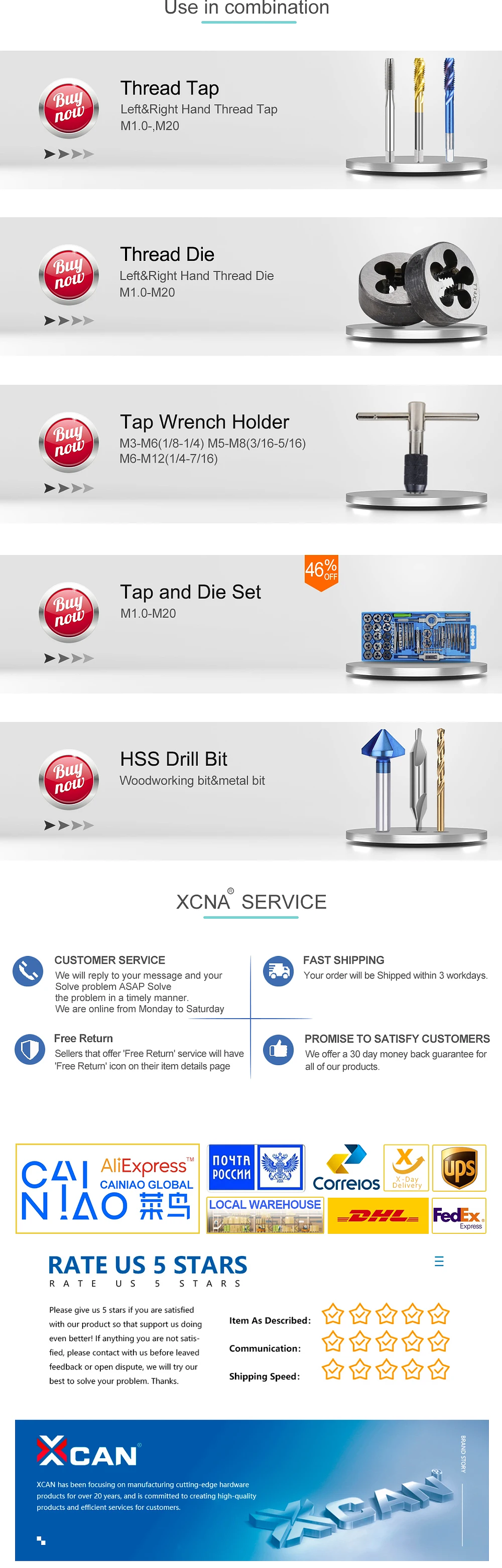 3-Piece Metric Hand Tap Set | High-Hardness Alloy Steel Threading Tool 27