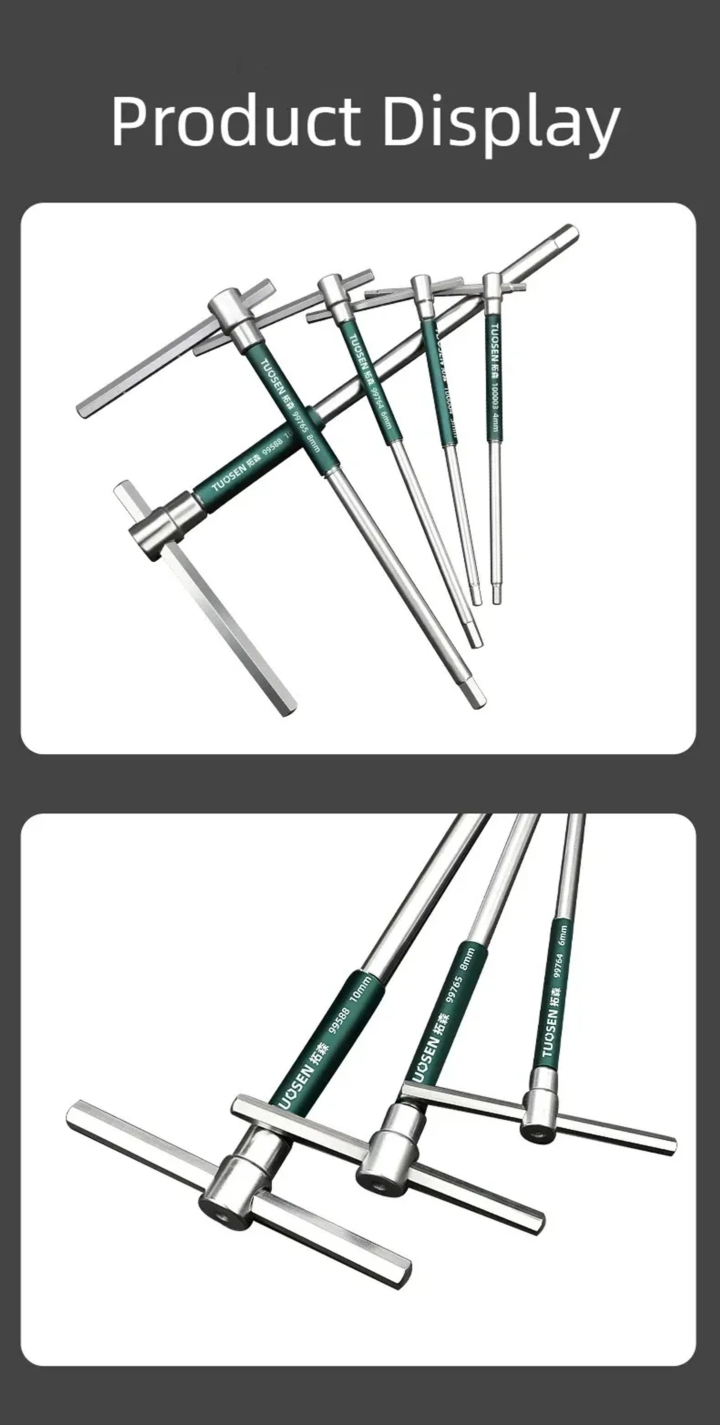 Heavy-Duty T-Handle Hex Key | High-Torque Carbon Steel Allen Wrench with Ergonomic Grip 22