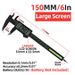 Digital Vernier Caliper | 150mm Electronic Carbon Fiber Micrometer - thumbnail 8