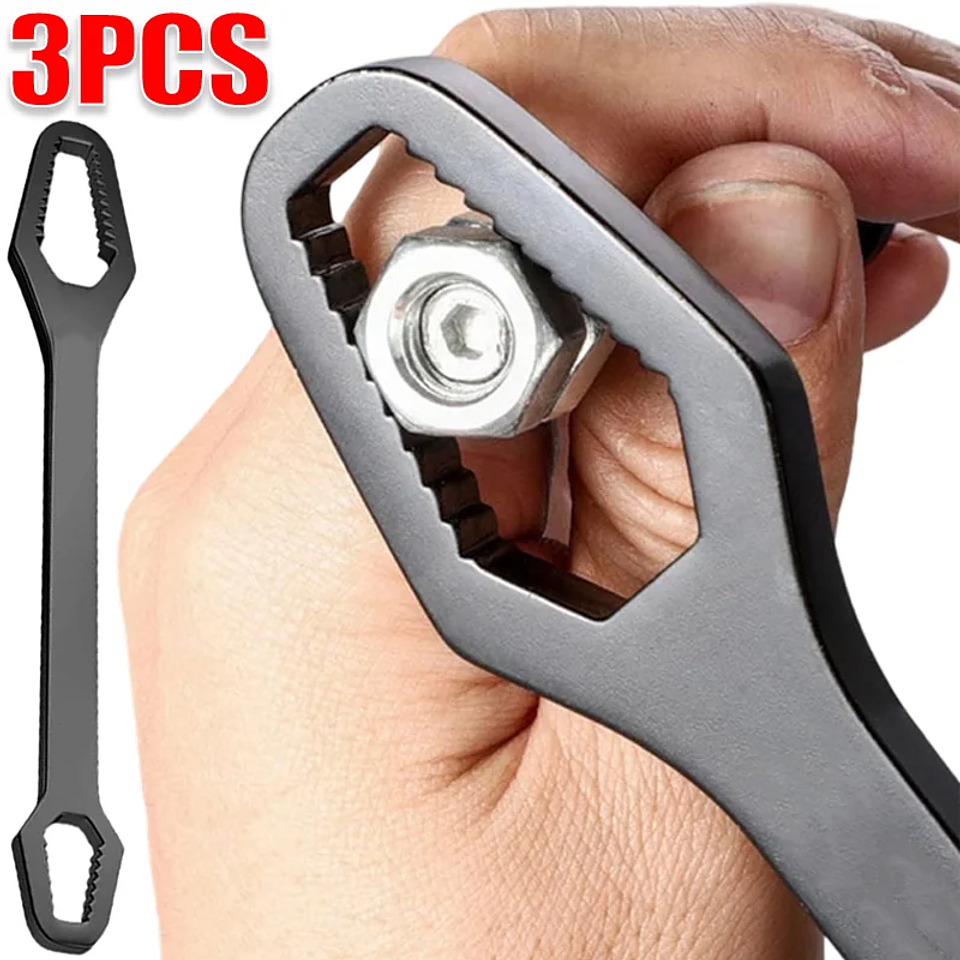 Universal 8–22mm Self-Tightening Wrench | Dual-Head Torque Spanner 1