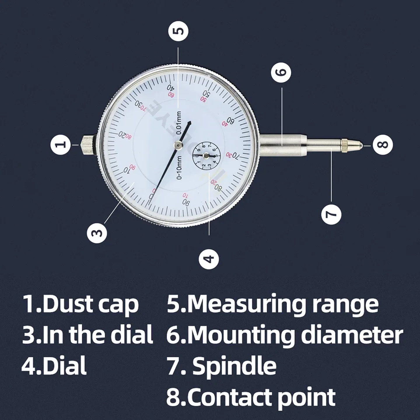 High-Precision Dial Indicator & Magnetic Base Set | Industrial Concentricity Gauge 2
