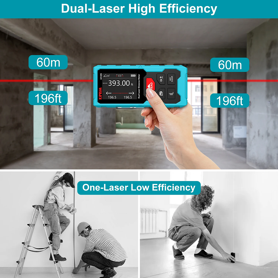 Professional Laser Rangefinder | 120M Rechargeable Precision Measurer 2