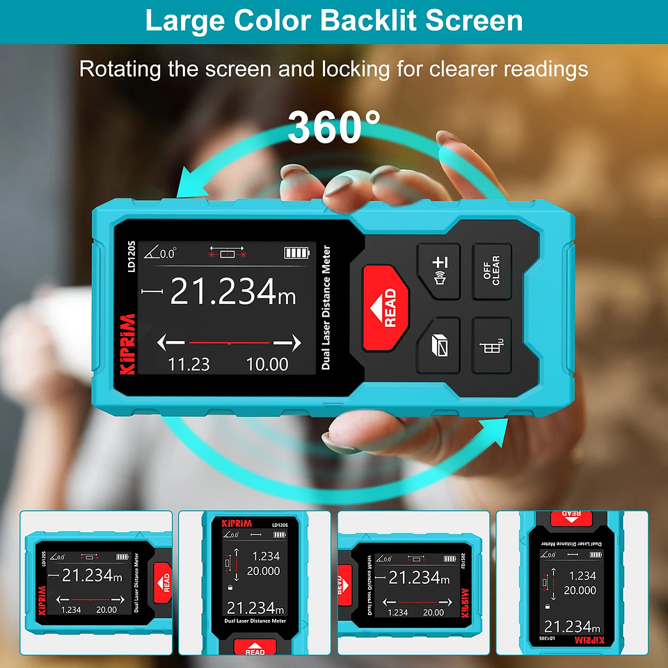 Professional Laser Rangefinder | 120M Rechargeable Precision Measurer 5