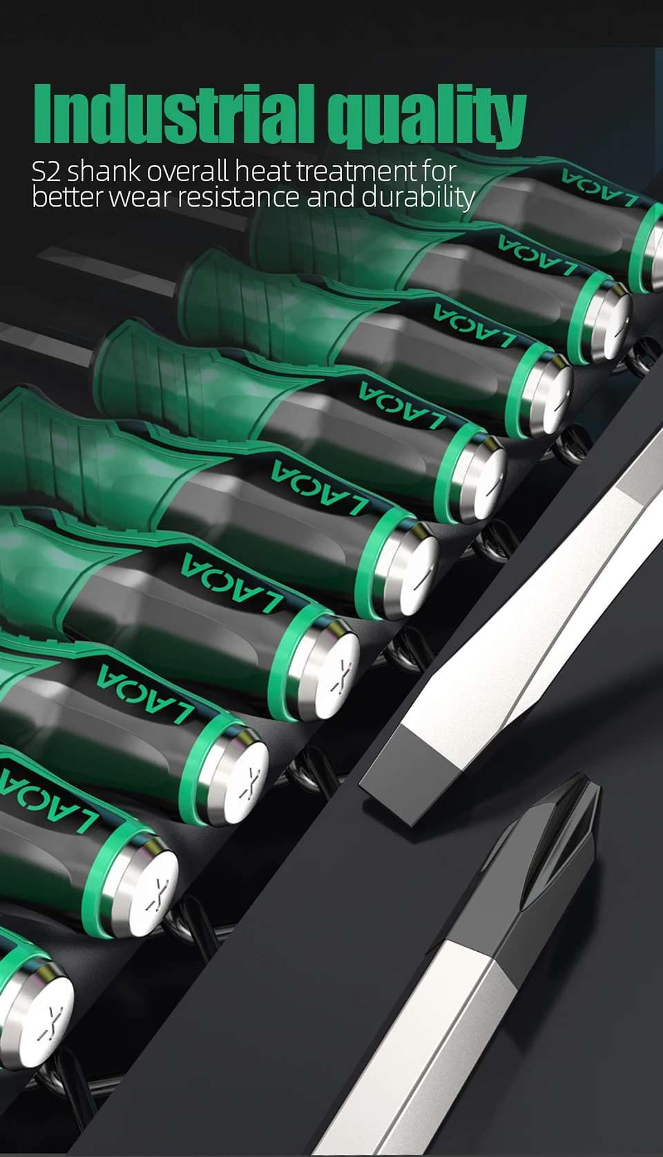 High-Precision Professional Screwdriver | Magnetic Non-Slip Industrial Hand Tool  28