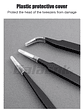 Antistatic Stainless Steel Tweezers 6 PCS Precision Maintenance Industrial Repair Curved Tool Home Work Model Making Hand Tools - thumbnail 9