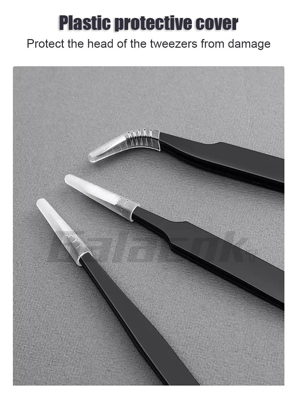 Antistatic Stainless Steel Tweezers 6 PCS Precision Maintenance Industrial Repair Curved Tool Home Work Model Making Hand Tools 9