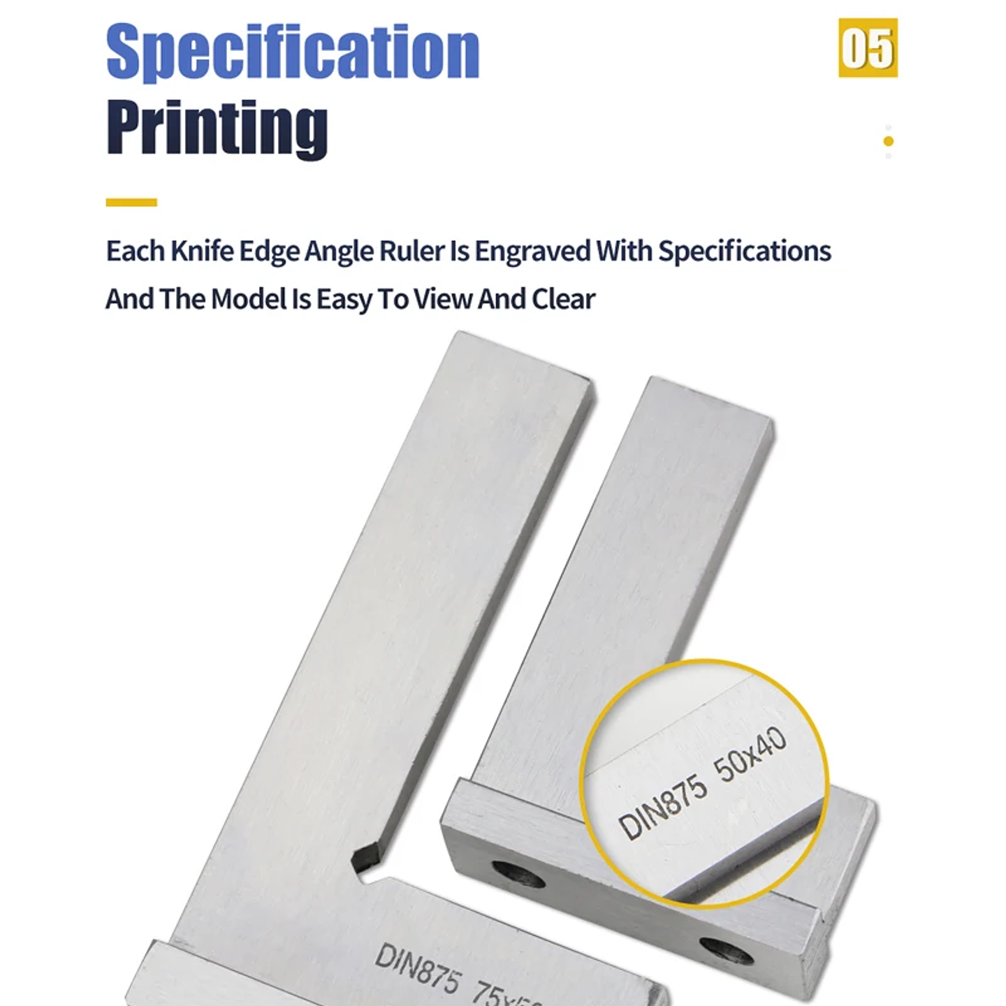 Industrial Carbon Steel 90-Degree Carpenter Square | L-Shaped Precision Try Square 6