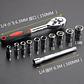 12-Piece Precision Ratchet & Socket Set | Metric Hardware Repair Kit - thumbnail 5