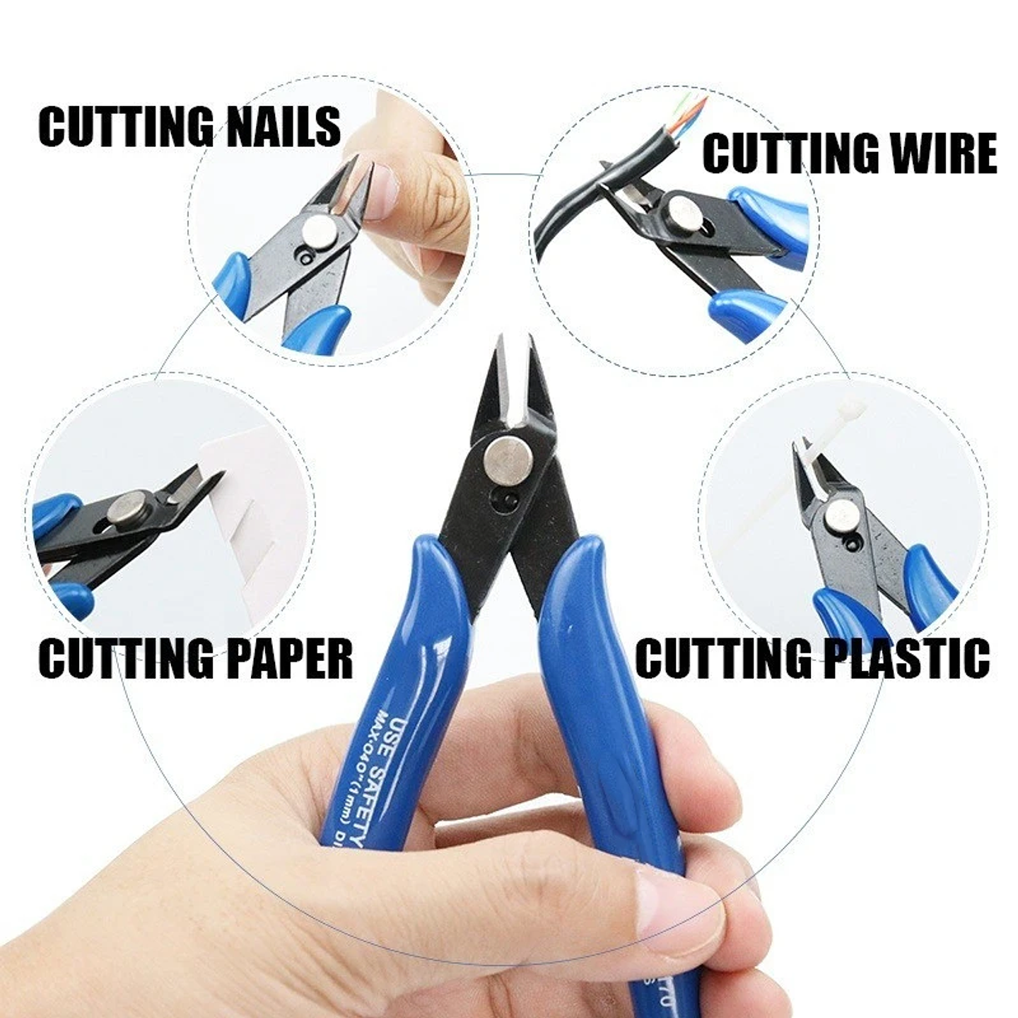 Industrial 50-Steel Precision Flush Cutters | Professional Micro Wire Snips 9