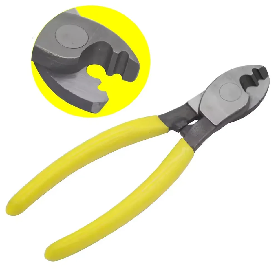 Heavy-Duty High-Leverage Cable Cutter | Professional Electrical Wire Snips (6