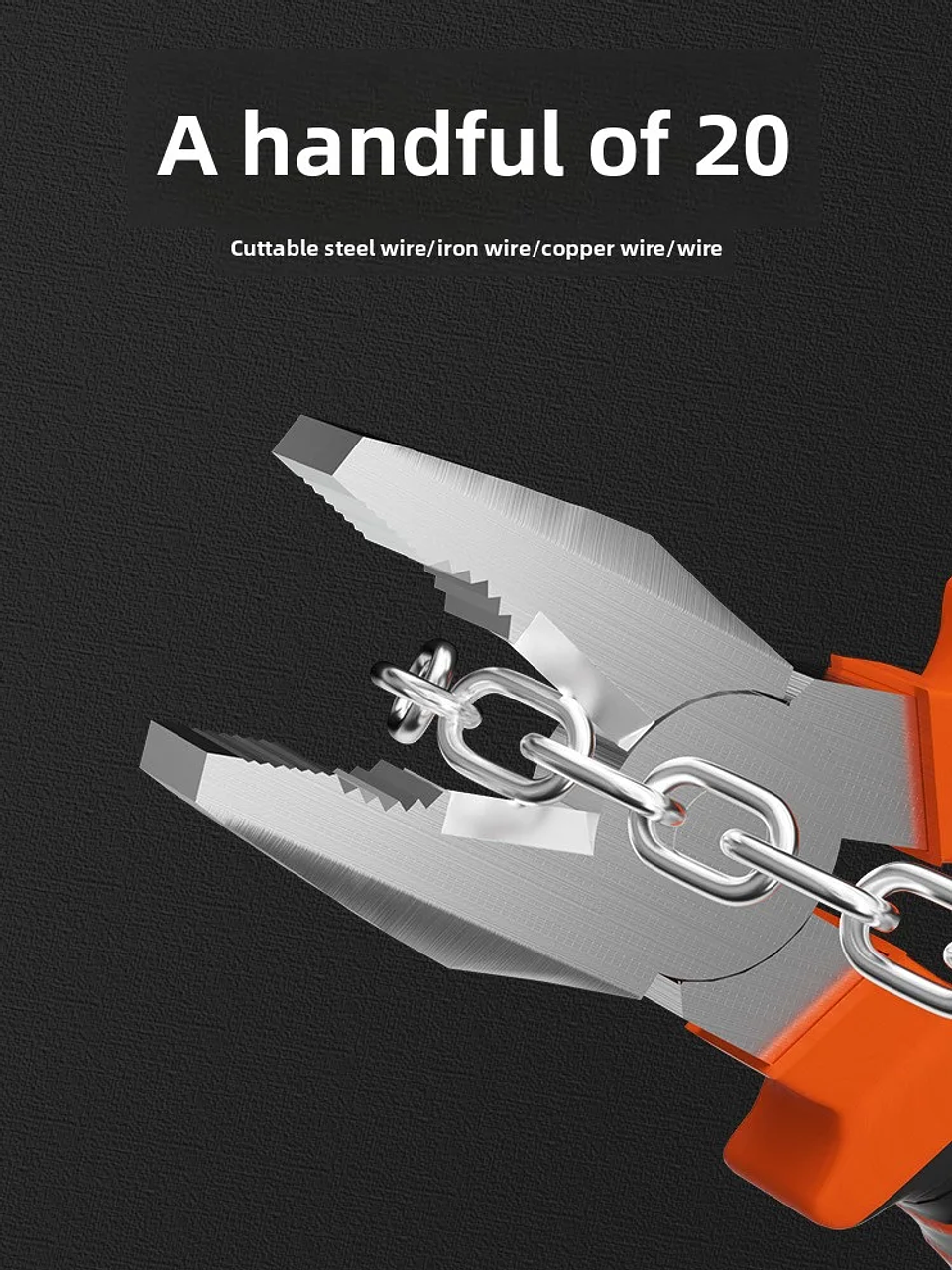 Industrial Cr-V Multifunctional Electrical Pliers | High-Torque Wire Cutters 13