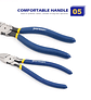 Professional Diagonal Cutting Pliers | Chrome Vanadium Side Cutters & Wire Stripping Tool (5/6 Inch) - thumbnail 17