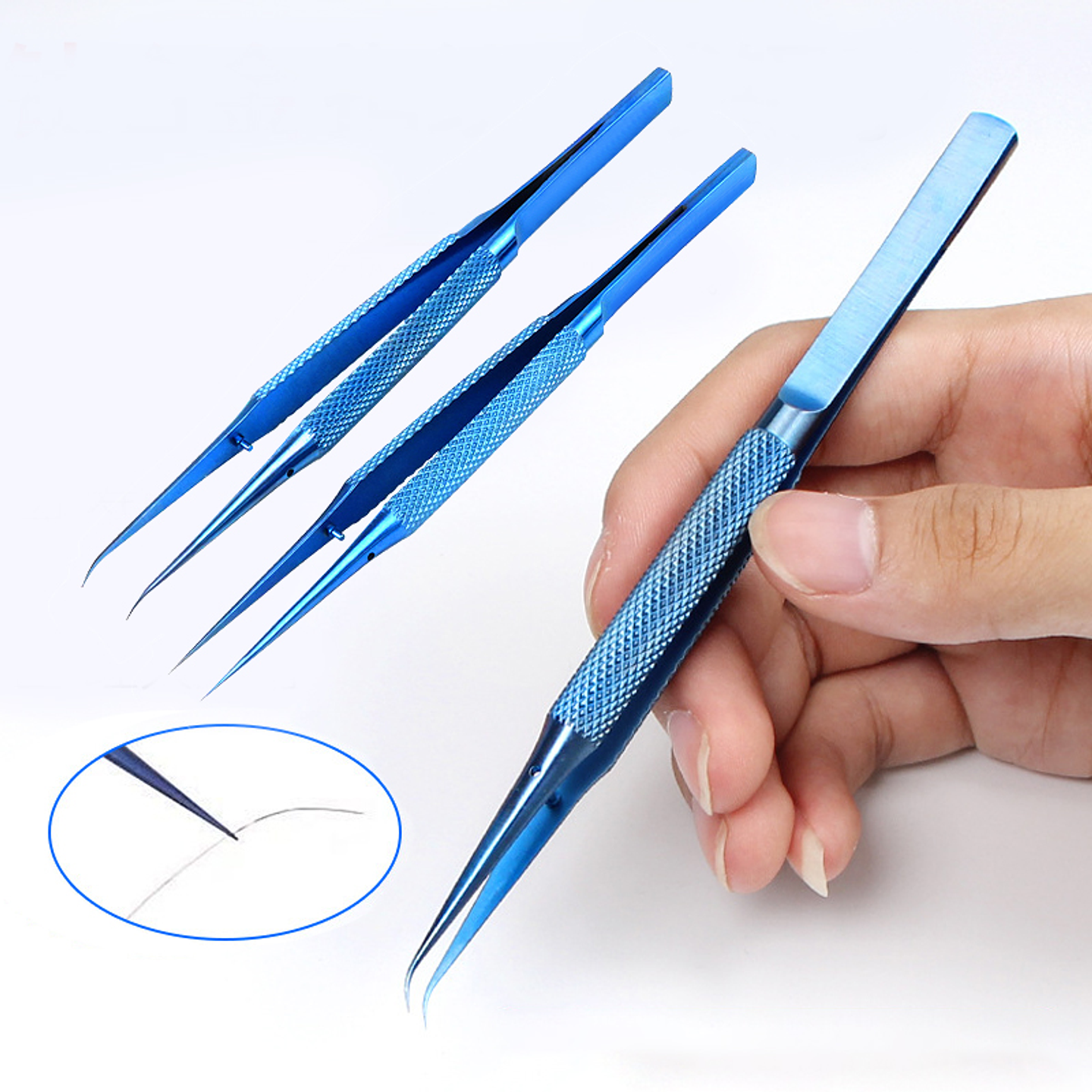 Titanium Alloy Precision Tweezers | 0.15mm Ultra-Fine Anti-Static Repair Tool 9