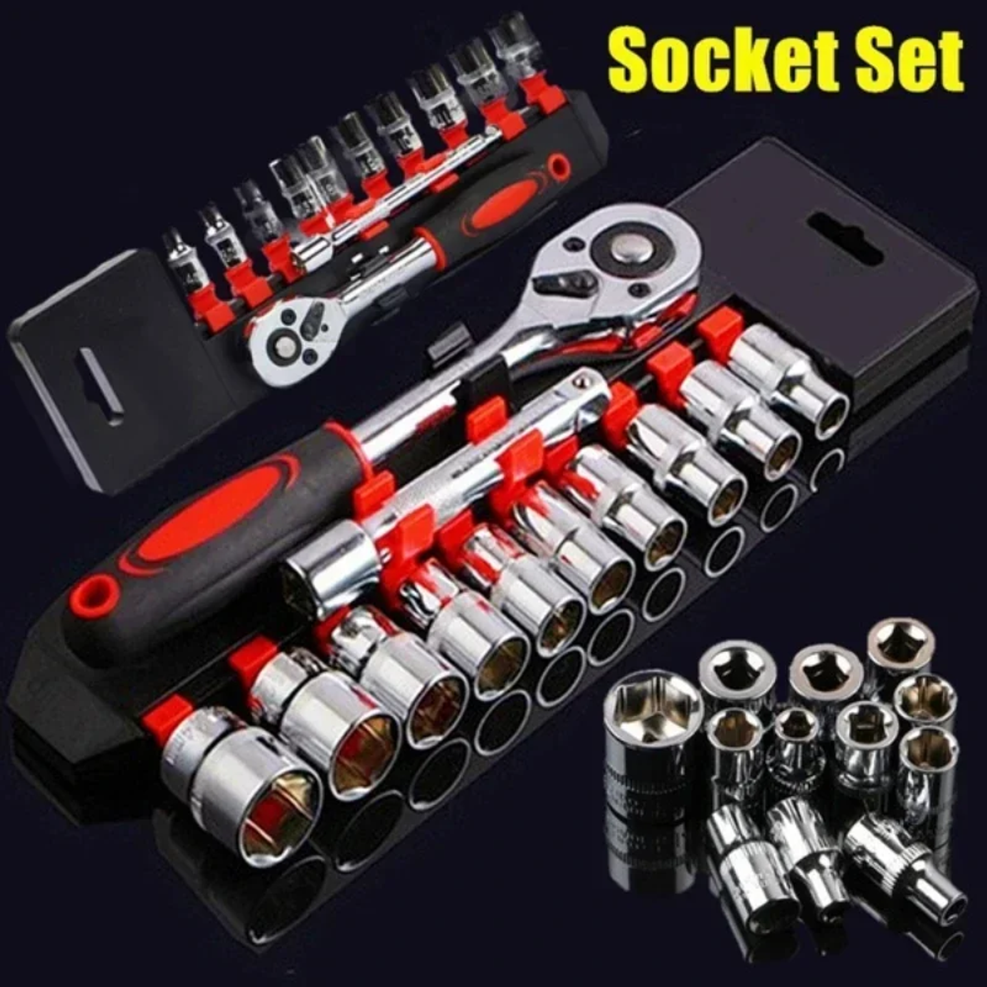 12-Piece Precision Ratchet & Socket Set | Metric Hardware Repair Kit 7