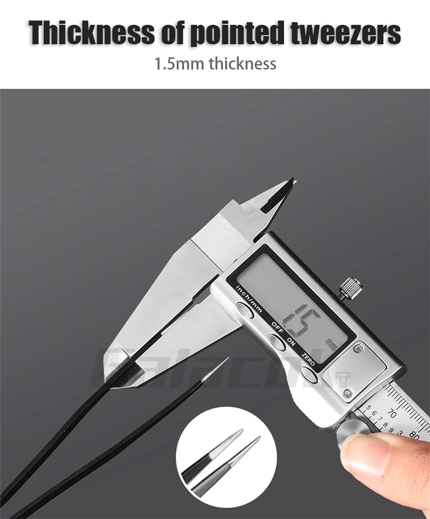 Antistatic Stainless Steel Tweezers 6 PCS Precision Maintenance Industrial Repair Curved Tool Home Work Model Making Hand Tools 10