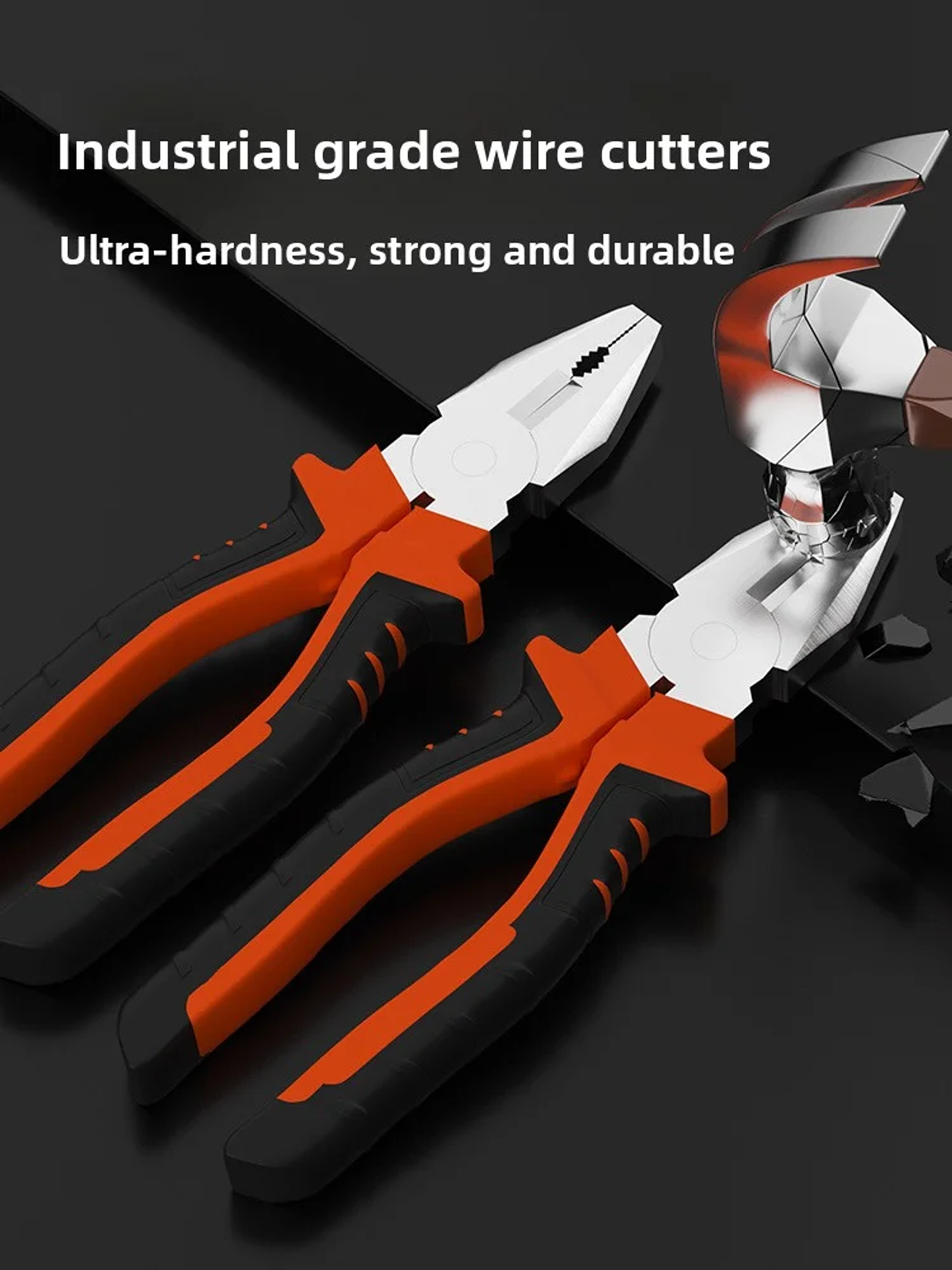 Industrial Cr-V Multifunctional Electrical Pliers | High-Torque Wire Cutters 16