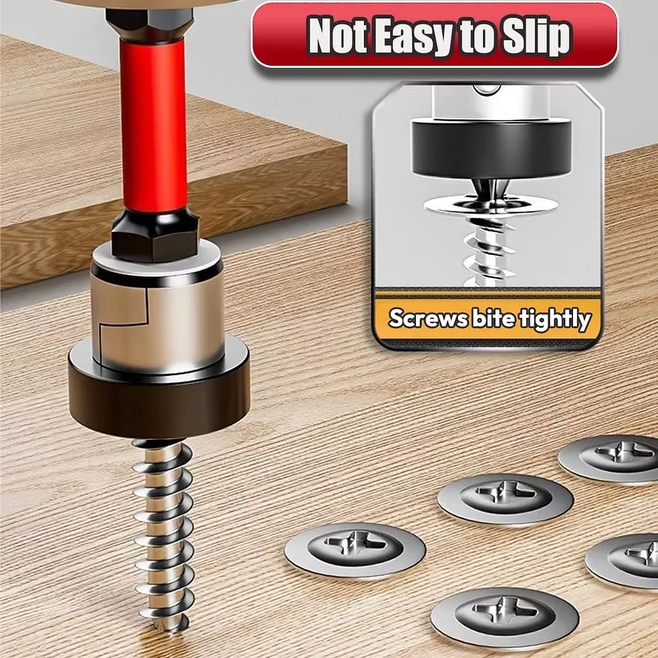 Magnetic Positioning Drywall Screwdriver Bits | Non-Slip Alloy Steel Ph2 Batch Head 3