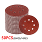 5-Inch 8-Hole Sanding Discs | Premium Aluminium Oxide Hook & Loop Sandpaper Set - thumbnail 1