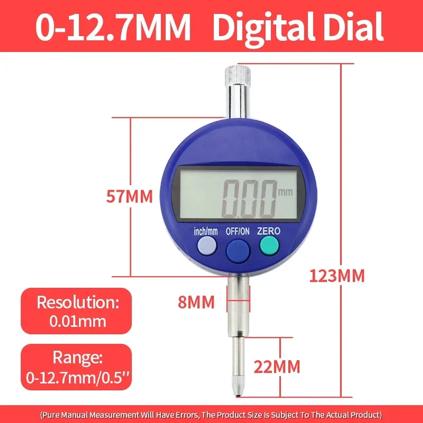 High-Precision Dial Indicator & Magnetic Base Holder Kit 15