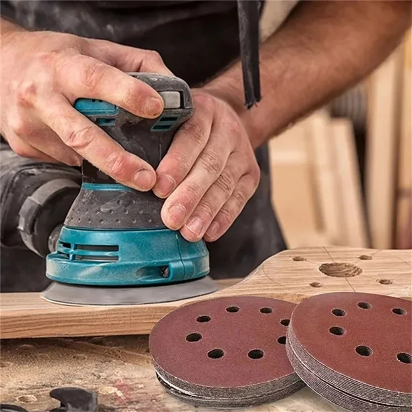 5-Inch 8-Hole Sanding Discs | Premium Aluminium Oxide Hook & Loop Sandpaper Set 2