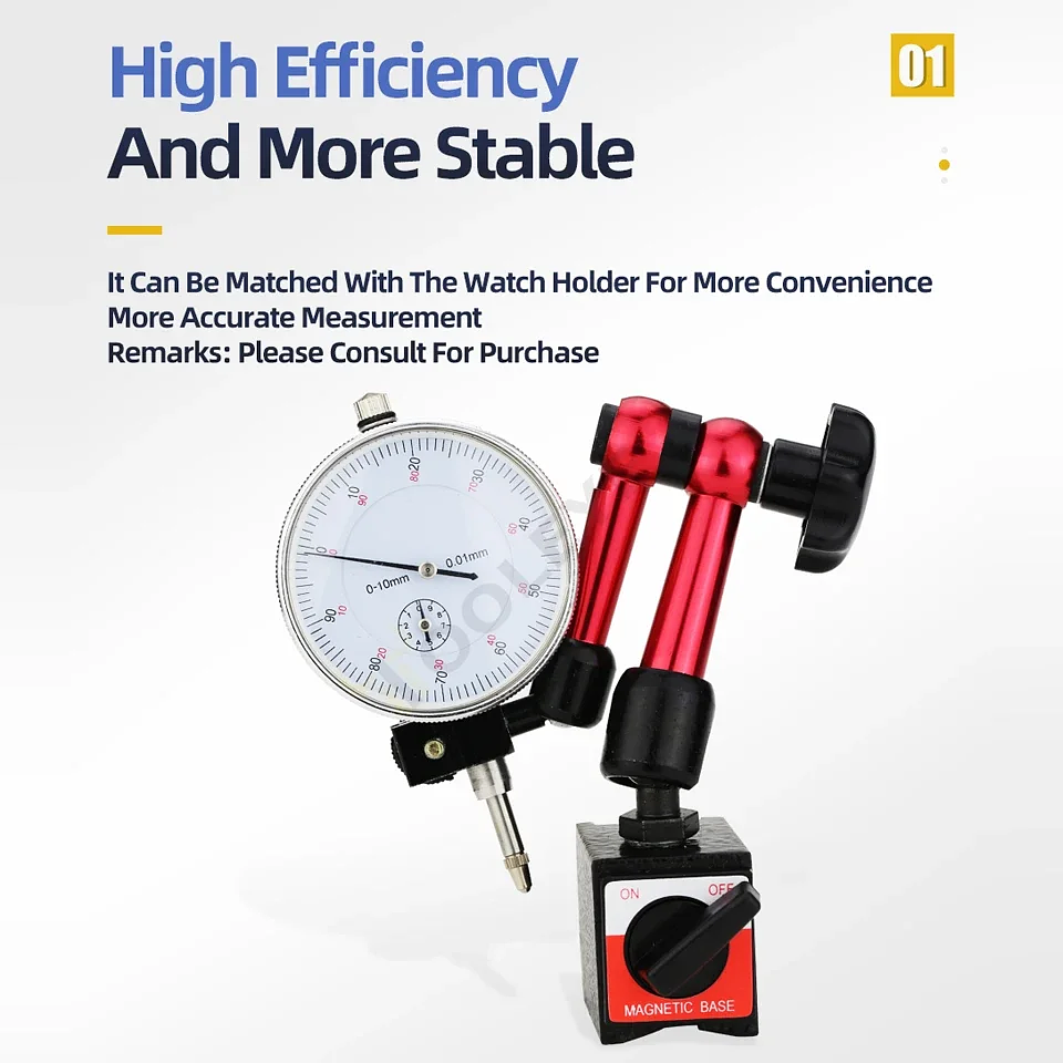 High-Precision Dial Indicator & Magnetic Base Set | Industrial Concentricity Gauge 3