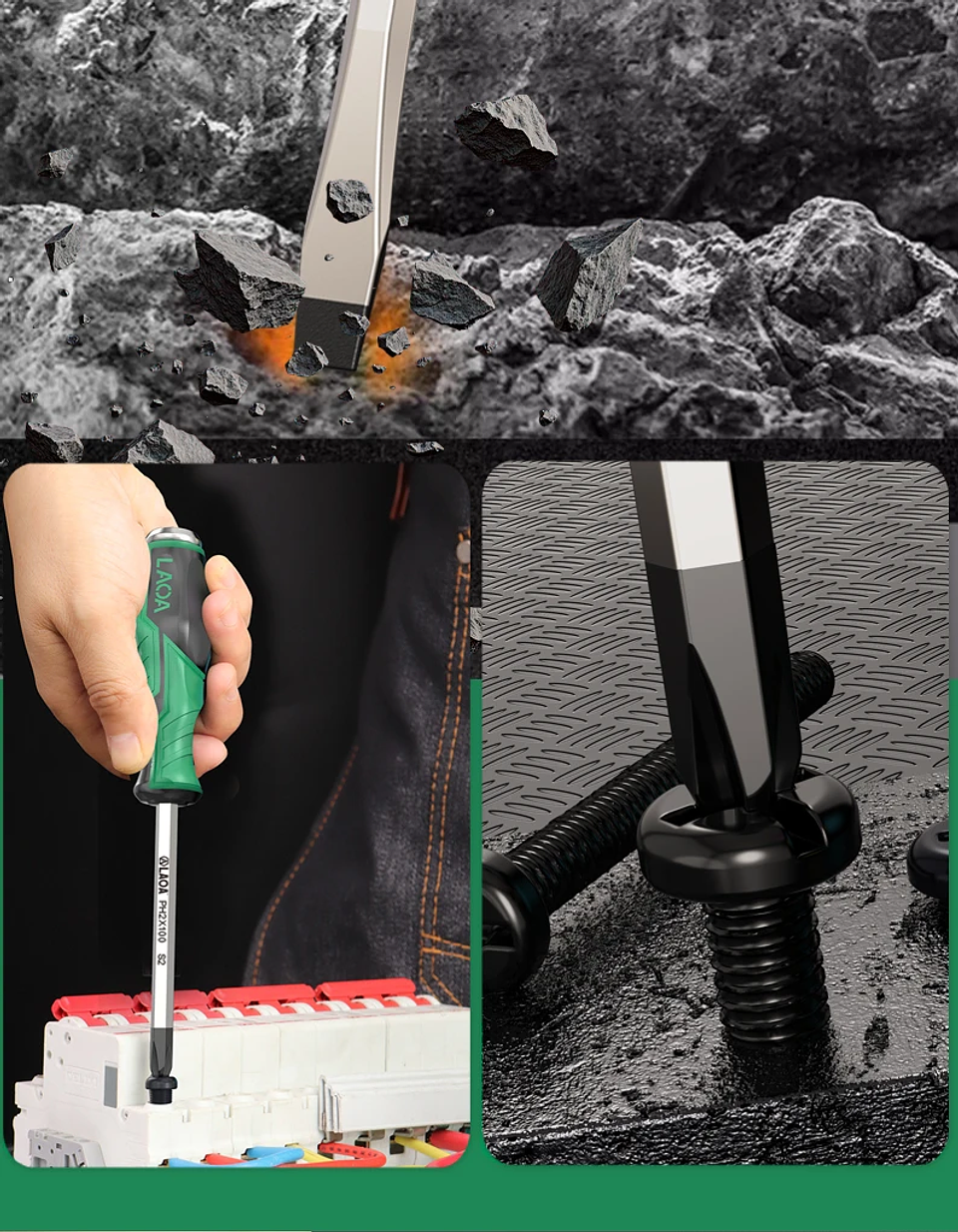 High-Precision Professional Screwdriver | Magnetic Non-Slip Industrial Hand Tool  35