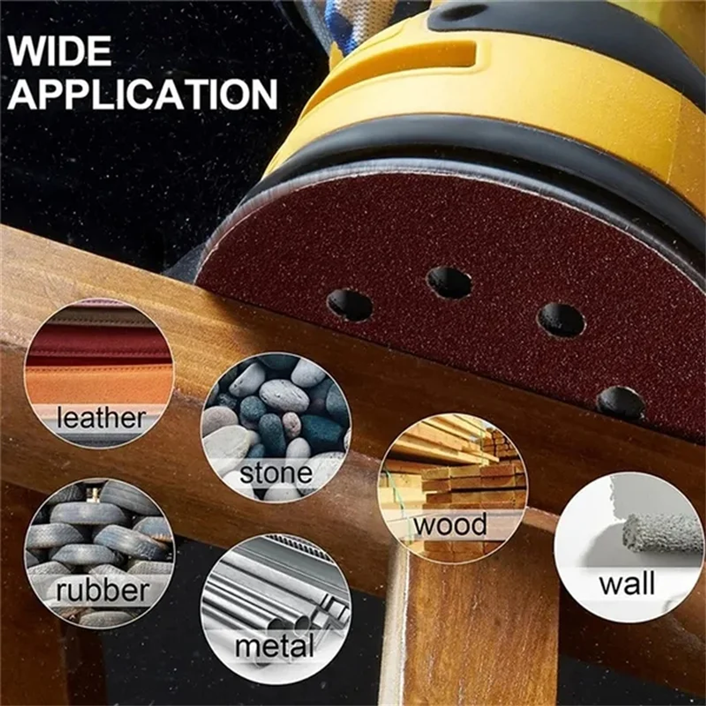 5-Inch 8-Hole Sanding Discs | Premium Aluminium Oxide Hook & Loop Sandpaper Set 3