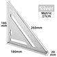 7-Inch Aluminum Alloy Speed Square | Multifunctional Triangle Ruler for Carpentry, Framing, and Layout - thumbnail 23