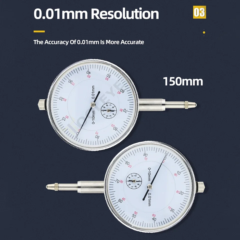 High-Precision Dial Indicator & Magnetic Base Set | Industrial Concentricity Gauge 5