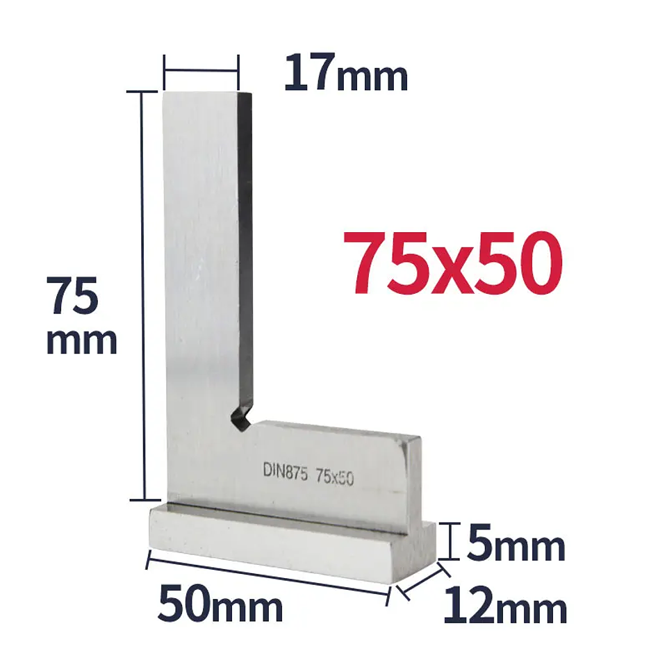 Industrial Carbon Steel 90-Degree Carpenter Square | L-Shaped Precision Try Square 13