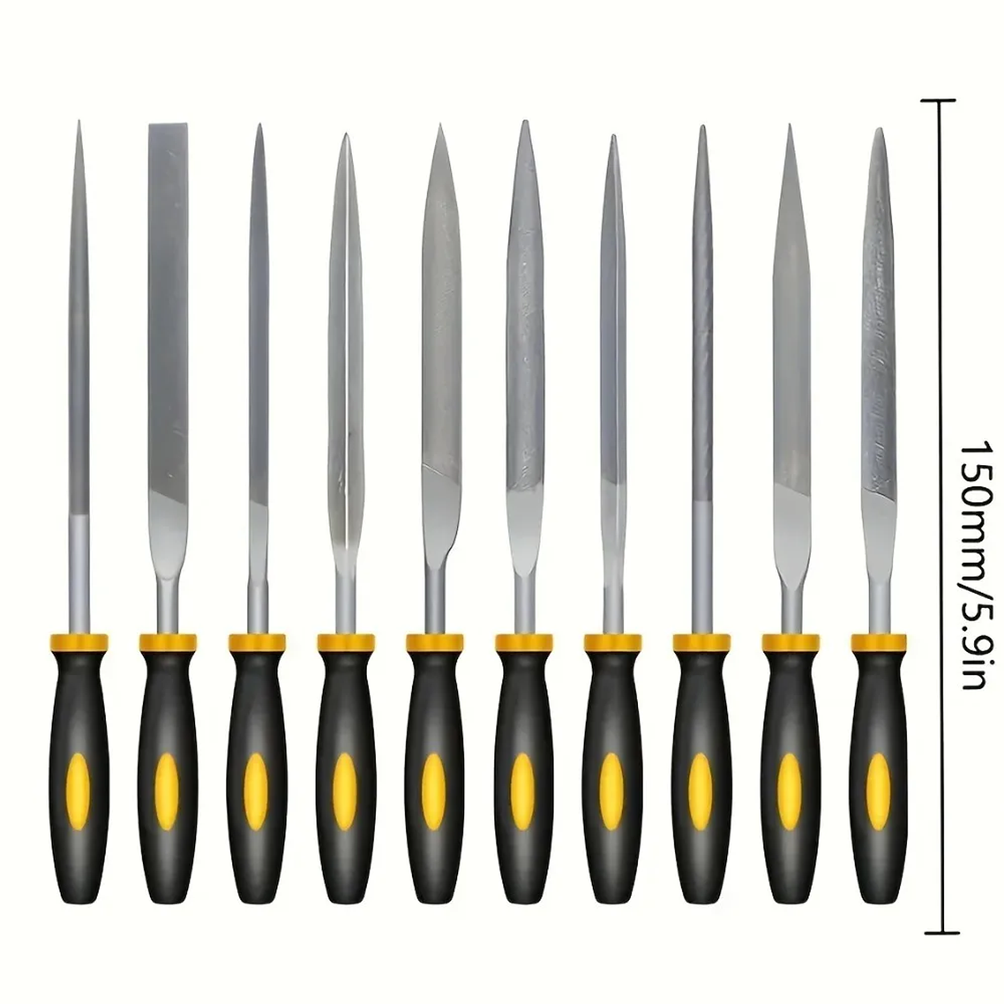 10-Piece High-Carbon Steel Needle File Set | Precision Micro-Filing Tools for Wood & Models 5