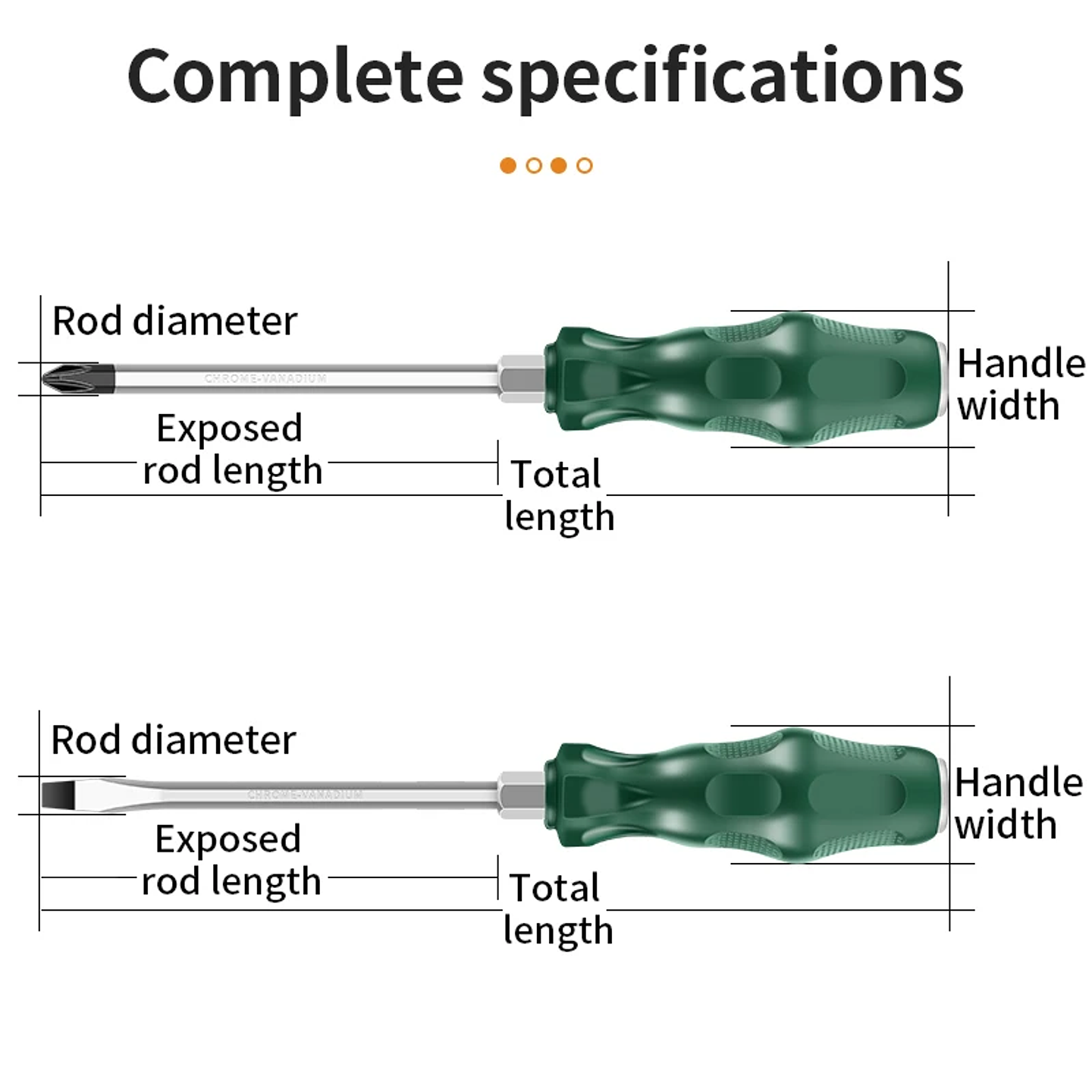 Heavy-Duty Go-Through Screwdriver | High-Torque Magnetic Chrome Vanadium Steel Driver for Automotive & Industrial Use 27