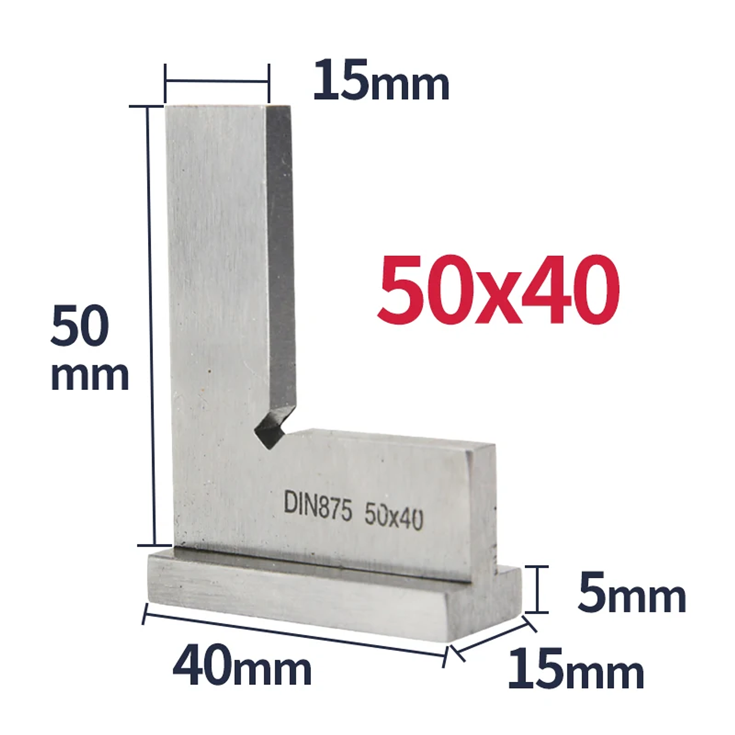 Industrial Carbon Steel 90-Degree Carpenter Square | L-Shaped Precision Try Square 14