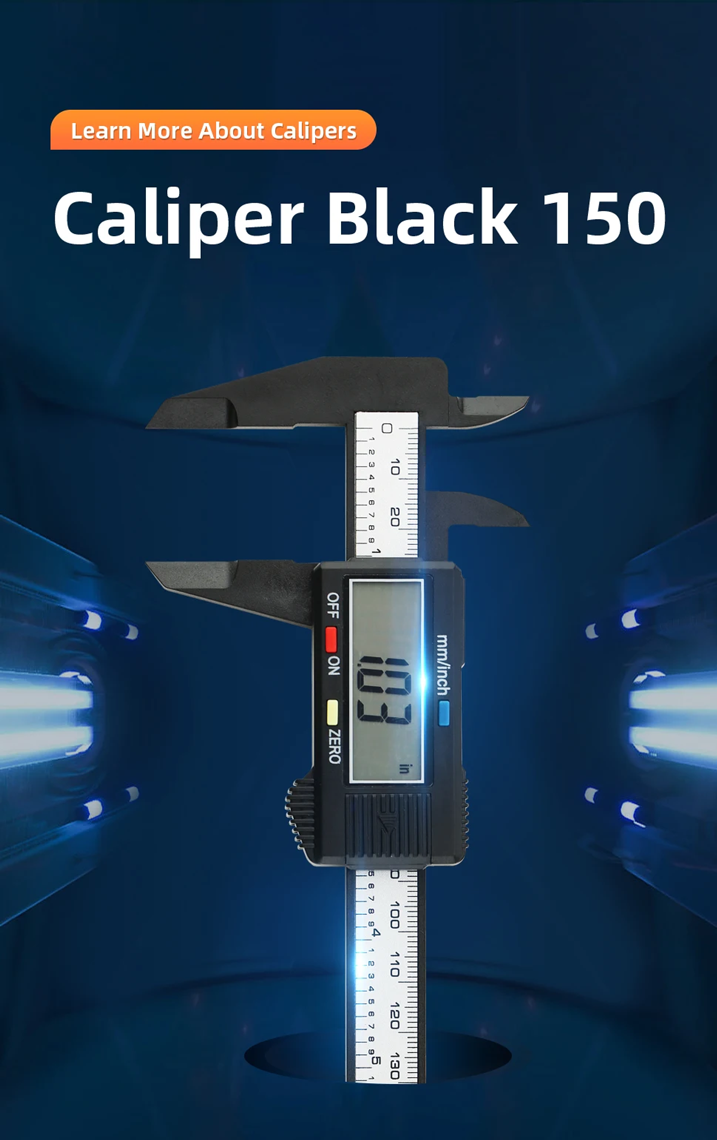 Digital Vernier Caliper | 150mm Electronic Carbon Fiber Micrometer 20