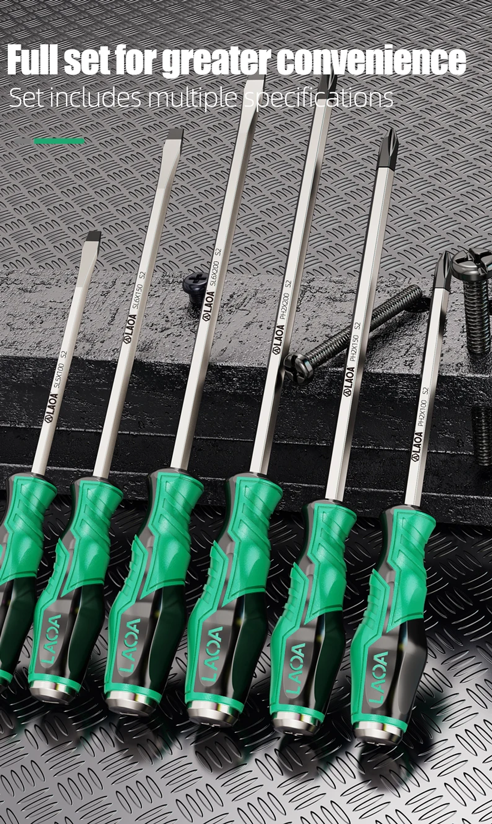 High-Precision Professional Screwdriver | Magnetic Non-Slip Industrial Hand Tool  38