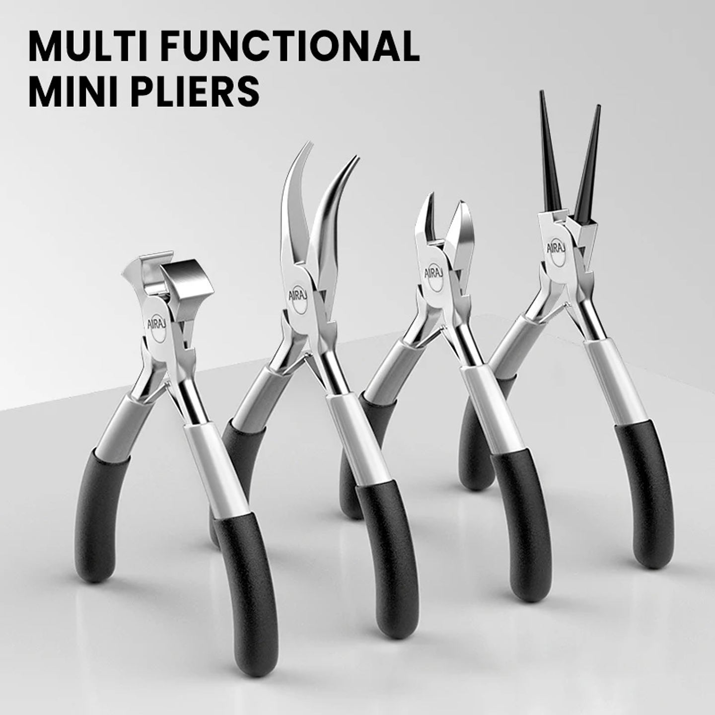 Mini European-Style Needle Nose Pliers | High-Leverage Carbon Steel Electrician Snips 3