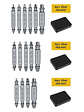 Damaged Screw Extractor Set | 4/5/6pc HSS Broken Bolt Remover Kit - thumbnail 25