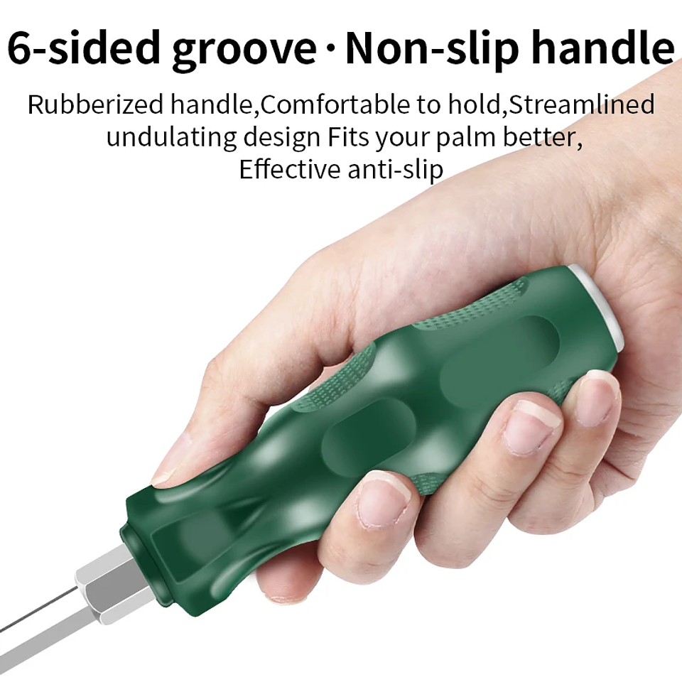 Heavy-Duty Go-Through Screwdriver | High-Torque Magnetic Chrome Vanadium Steel Driver for Automotive & Industrial Use 33