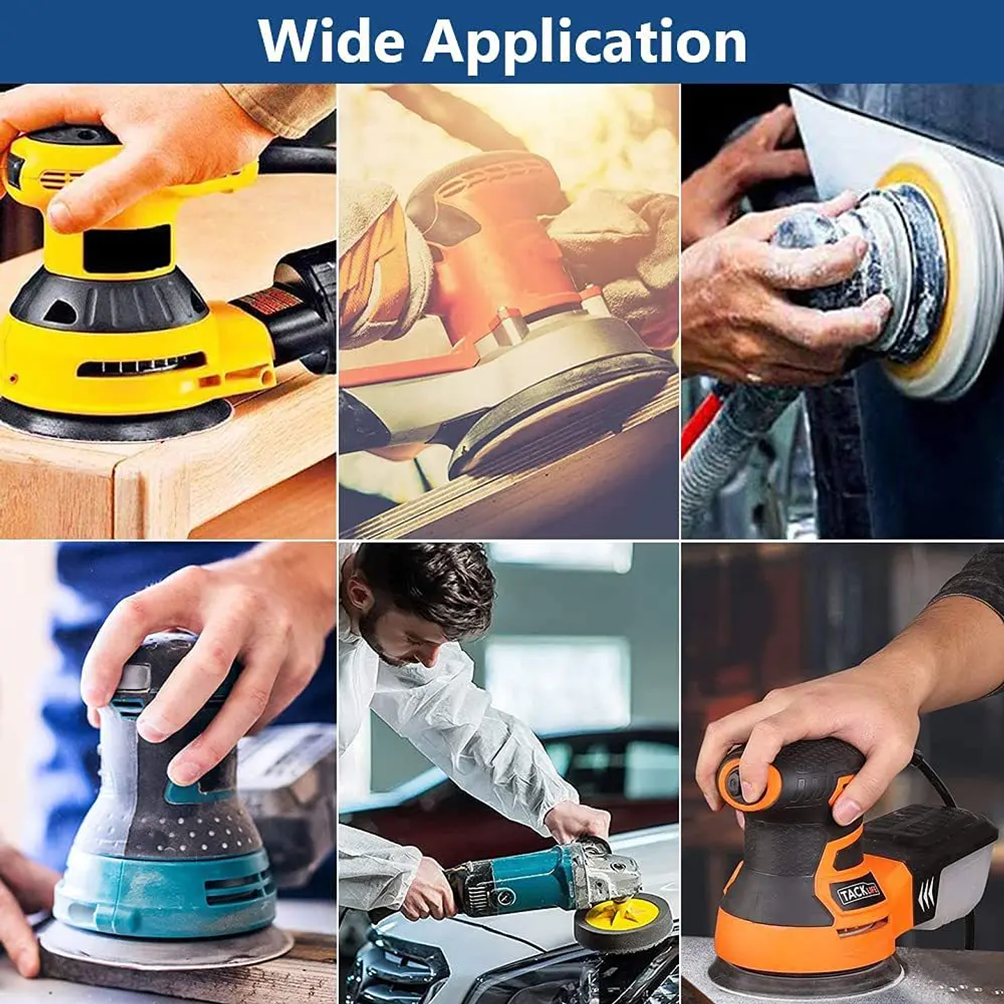 5-Inch 8-Hole Sanding Discs | Premium Aluminium Oxide Hook & Loop Sandpaper Set 12