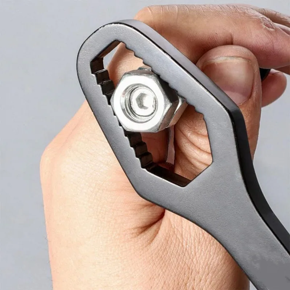 Universal 8–22mm Self-Tightening Wrench | Dual-Head Torque Spanner 9