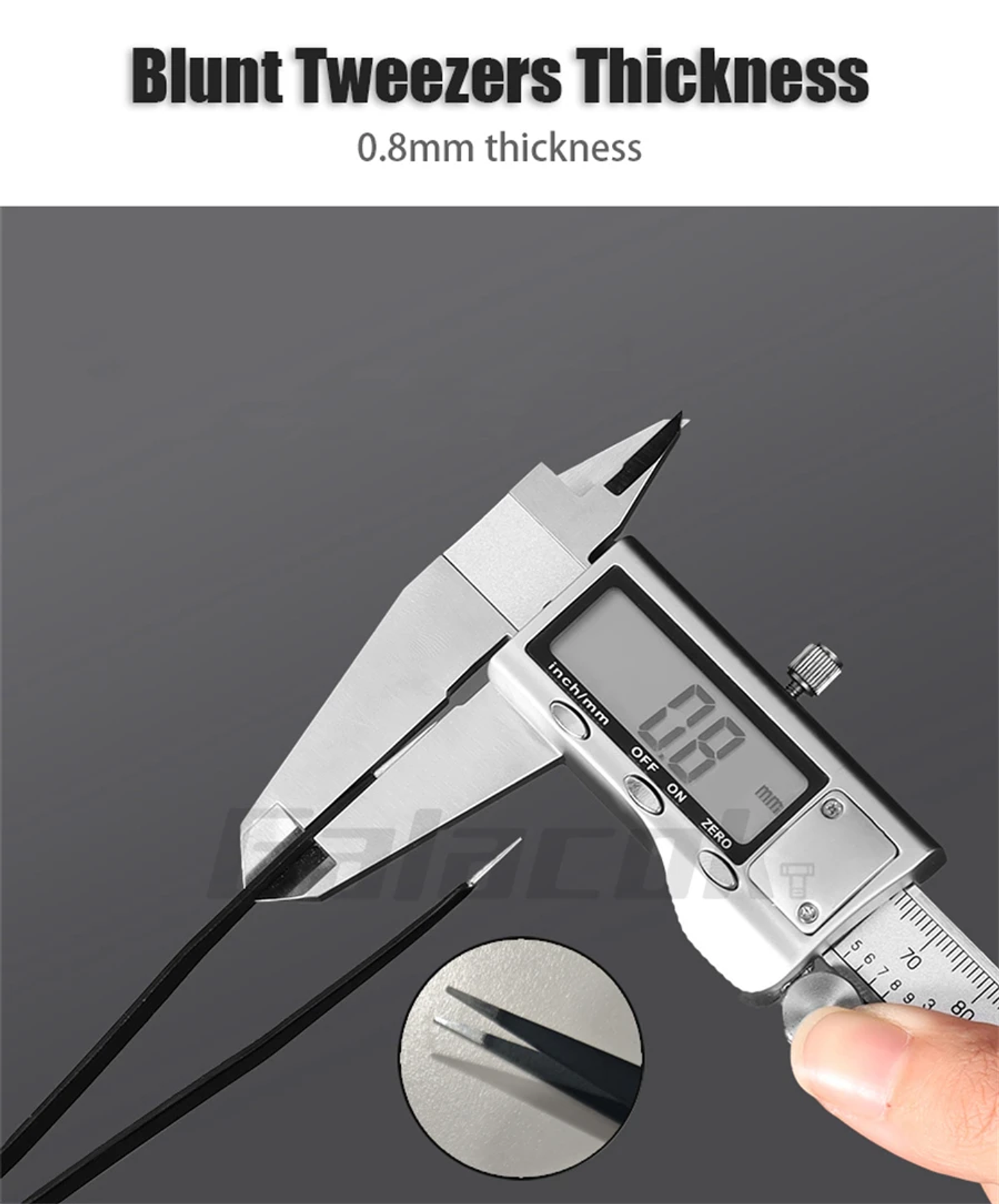 Antistatic Stainless Steel Tweezers 6 PCS Precision Maintenance Industrial Repair Curved Tool Home Work Model Making Hand Tools 16