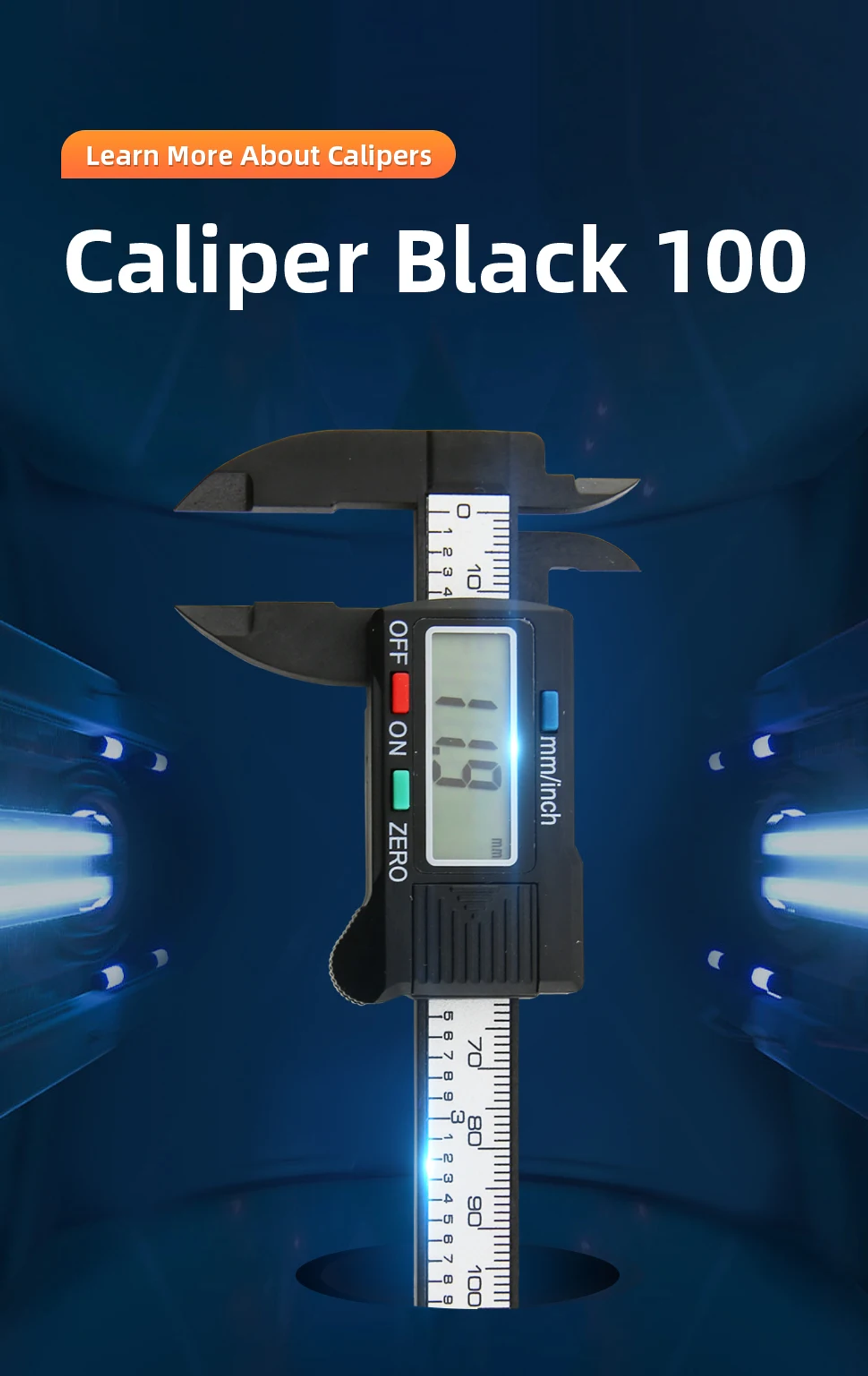 Digital Vernier Caliper | 150mm Electronic Carbon Fiber Micrometer 23