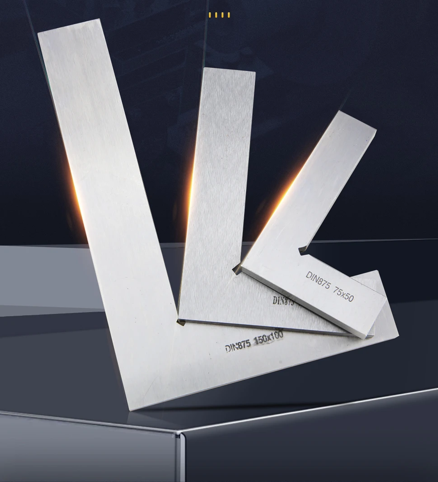 Industrial Carbon Steel 90-Degree Carpenter Square | L-Shaped Precision Try Square 18